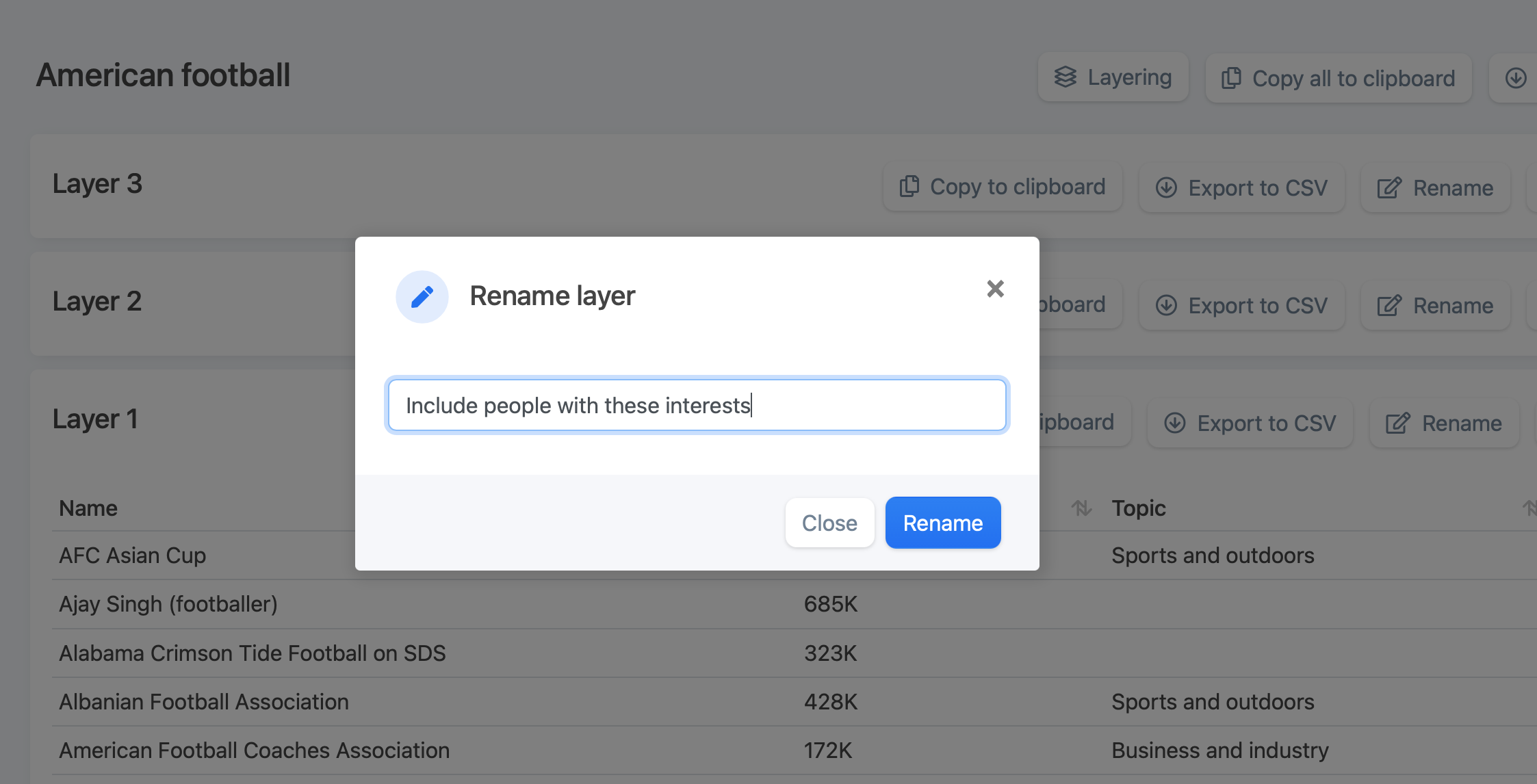 interestinsights rename layer
